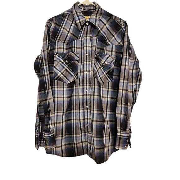 Bit and Bridle Long Sleeve Snap Button Country Shirt - Picture 1 of 6